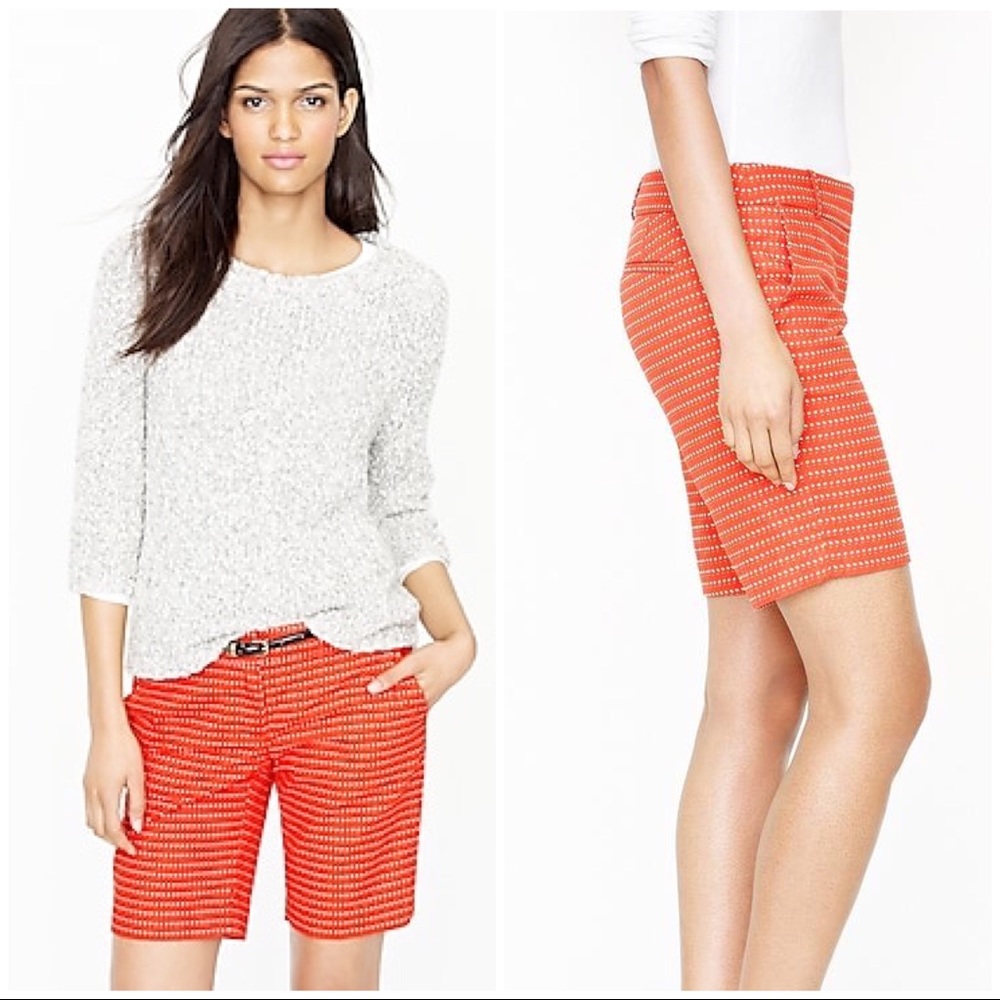 J. Crew Bermuda Shorts in Pebble Dots Size 00